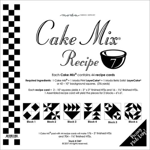 Moda Cake Mix Recipe Pack 7 - CM1 Moda #7