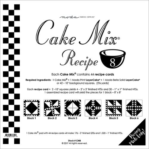 Moda Cake Mix Recipe Pack 8 - CM1 Moda #8