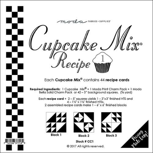 Moda Cupcake Mix Recipe Pack 1 - CC1 Moda #1