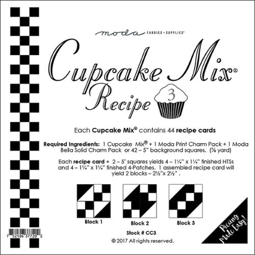 Moda Cupcake Mix Recipe Pack 3 - CC1 Moda #3