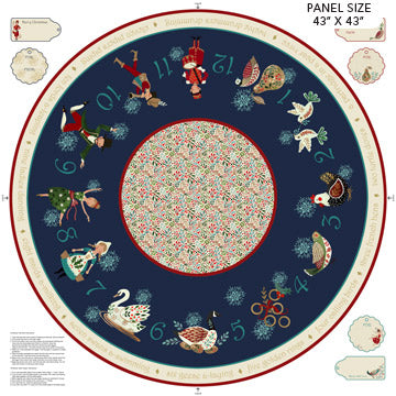12 Days of Christmas Tree Skirt by Sharon Montgomery