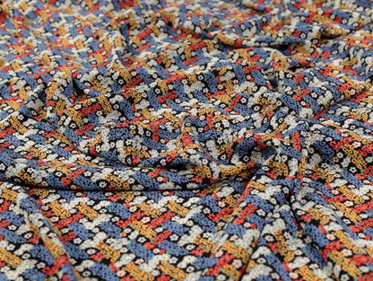 Elsie Floral Viscose Crepe - Black by Fabric Godmother (2024 Range)