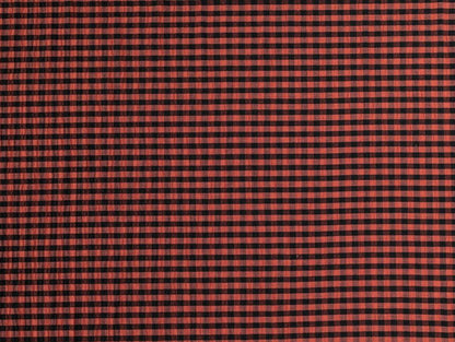 Rowan Gingham Seersucker - Nutmeg by Fabric Godmother (2024 Range)