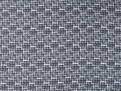 Boxes Viscose Lawn - Indigo by Fabric Godmother (2022 Range)