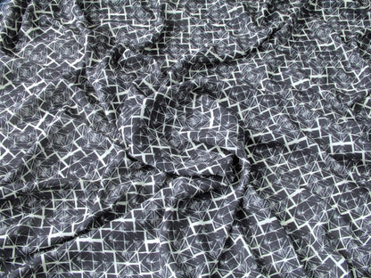 Boxes Viscose Lawn - Indigo by Fabric Godmother (2022 Range)