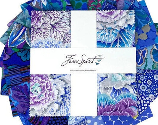 Free Spirit Kaffe Fassett Collective - Layer Cake - FB610GP. LAKE