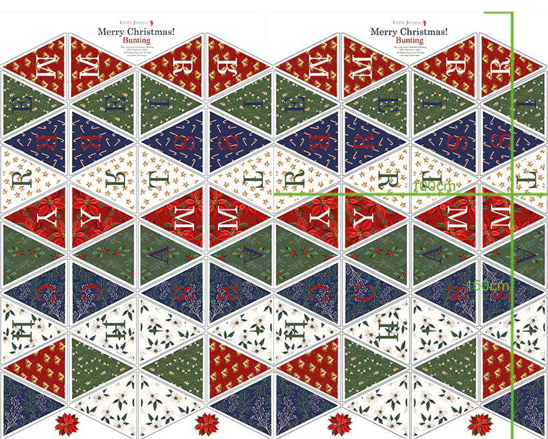 Little Johnny Merry Christmas Bunting