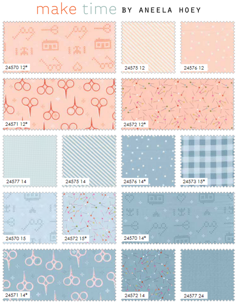 MAKE TIME - FAT EIGHTH BUNDLE  - Moda code 24570F8