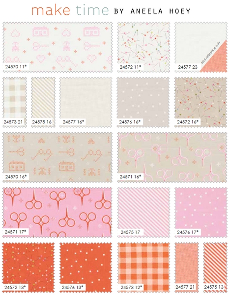 MAKE TIME - FAT EIGHTH BUNDLE  - Moda code 24570F8