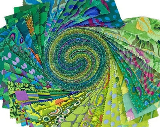 Free Spirit Kaffe Fassett Collective Jelly Roll - Classic plus Meadow - FSJR43 FB4DRGP.MEADOW