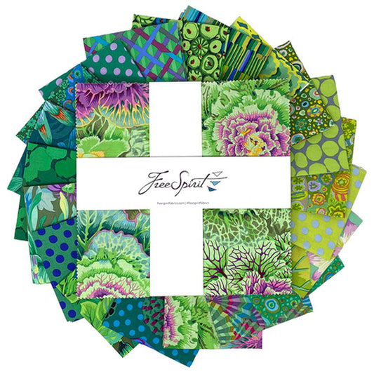 Free Spirit Kaffe Fassett Collective Classic Plus Meadow - Layer Cake - FB610GP.MEADOW