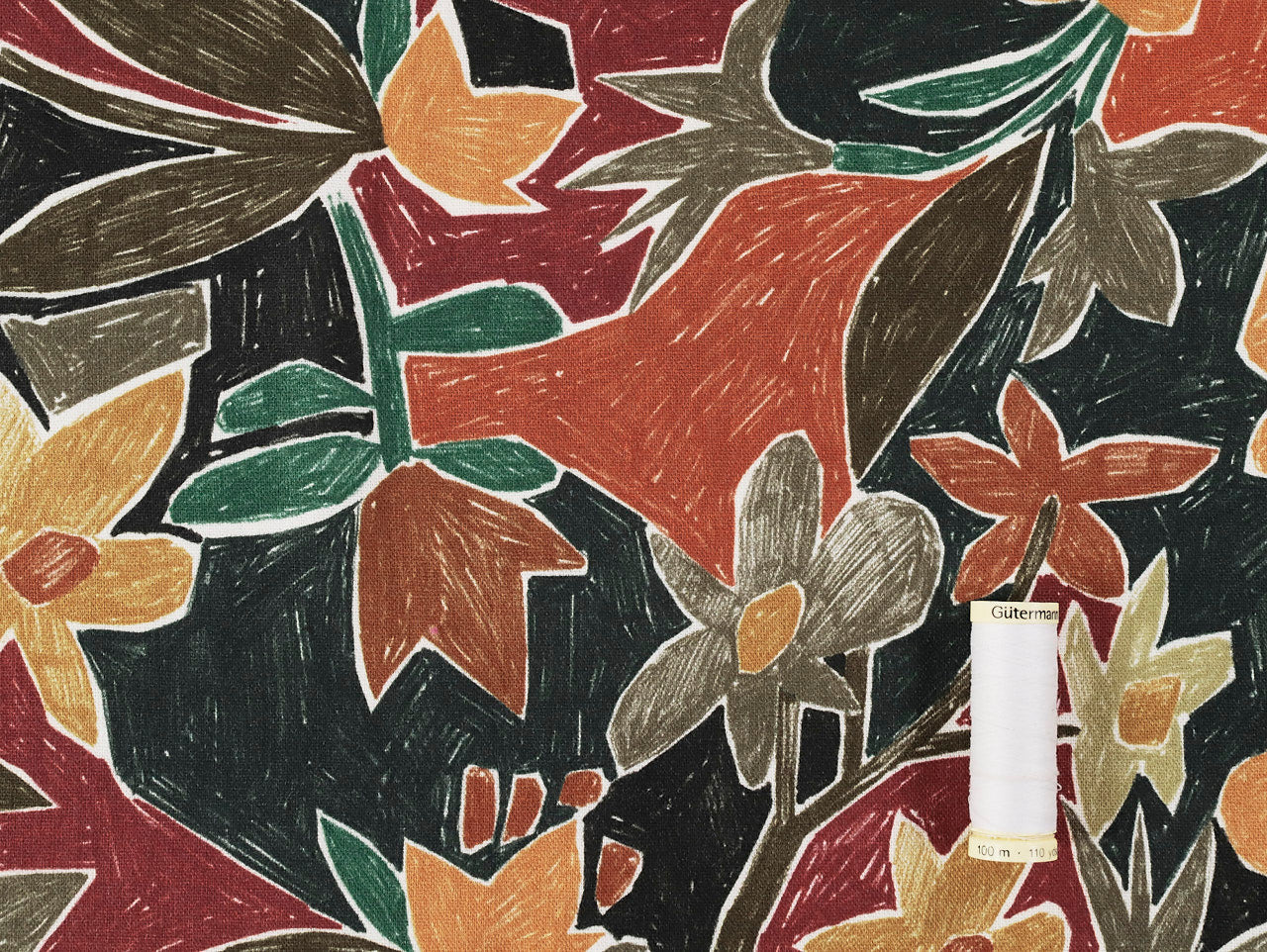 Saffron Flower Viscose & Linen - Sienna by Fabric Godmother (2024 Range)