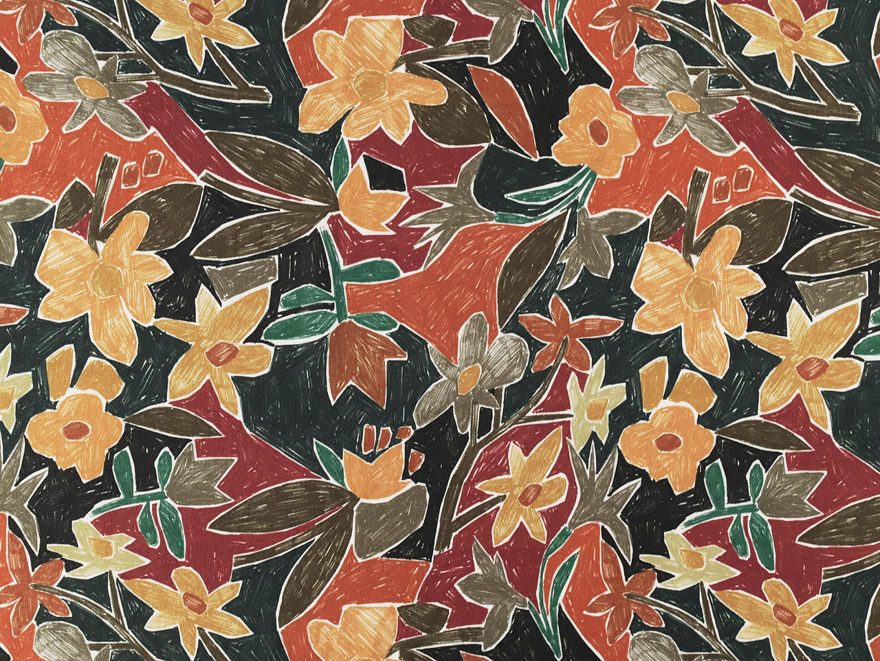 Saffron Flower Viscose & Linen - Sienna by Fabric Godmother (2024 Range)