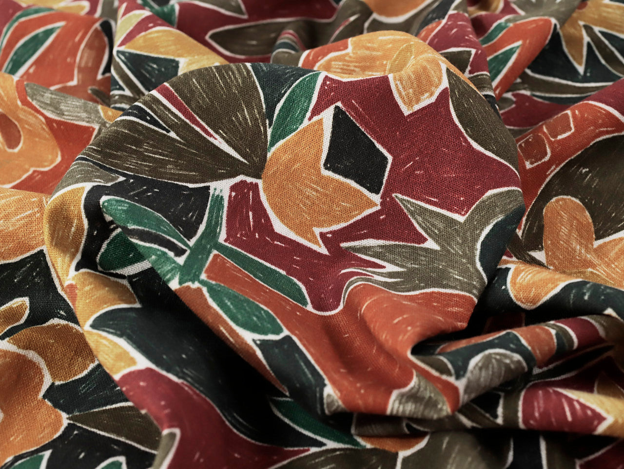Saffron Flower Viscose & Linen - Sienna by Fabric Godmother (2024 Range)