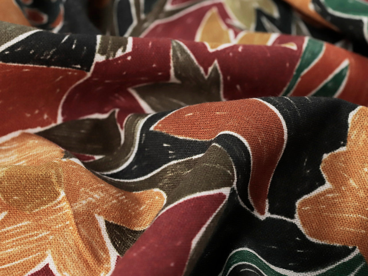 Saffron Flower Viscose & Linen - Sienna by Fabric Godmother (2024 Range)