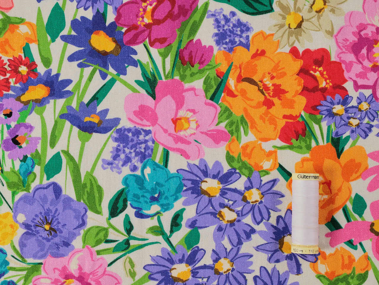 Linnaea Viscose & Linen - Ivory by Fabric Godmother (2024 Range)