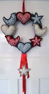 Scandi 4 Garland Christmas Panel by Makower UK 1788