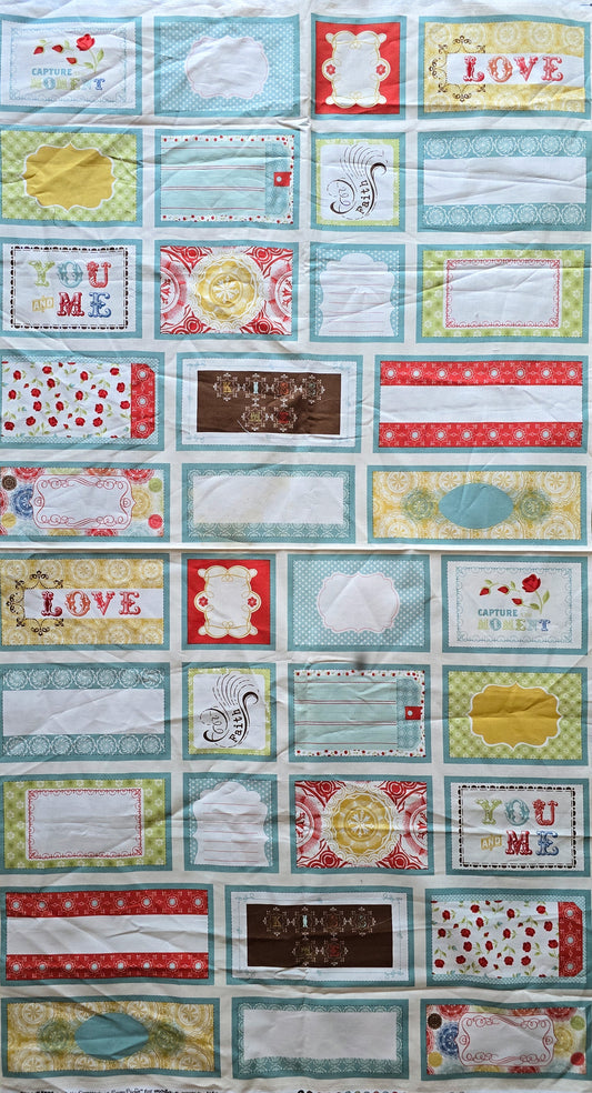 Odds and Sods Panel by Juile Comstock of Cosmo Cricket for Moda #37040