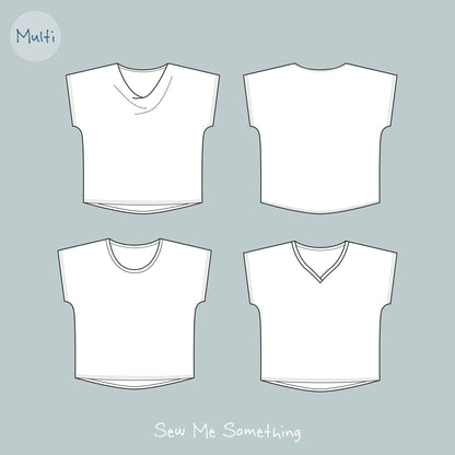 Sew Me Something Peaseblossom Top Sewing Pattern (Size 8-22)