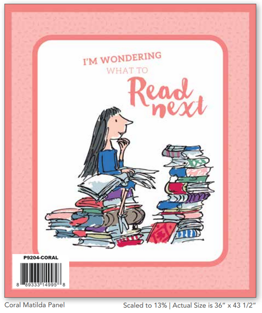 Roald Dahl Matilda Fabric Panel by Riley Blake Designs for The Roald Dahl Story Company 2019 - P9204