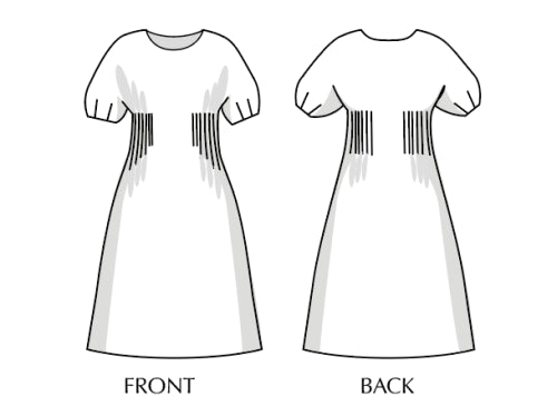 Sew Different - Arya Pleat Dress (Pink City Collection) - UK Size 8-26 Dressmaking Pattern