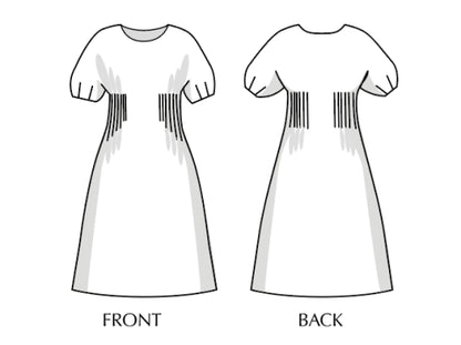 Sew Different - Arya Pleat Dress (Pink City Collection) - UK Size 8-26 Dressmaking Pattern