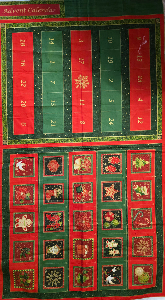 Advent Calendar Panel - Season's Greeting by Fabri-Quilt, Inc #103-518