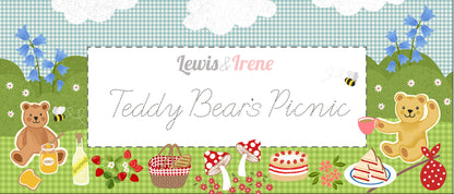 Teddy Bear's Picnic - Bunting Panel Code A818 - From Lewis and Irene