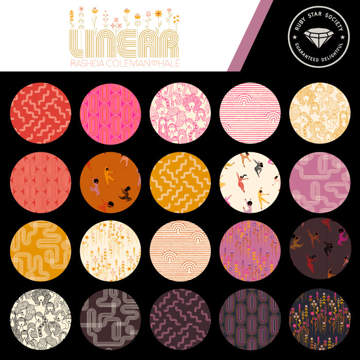 Charm Pack - LINEAR - by RUBY STAR SOCIETY - from  Moda Stock Code RS1047PP