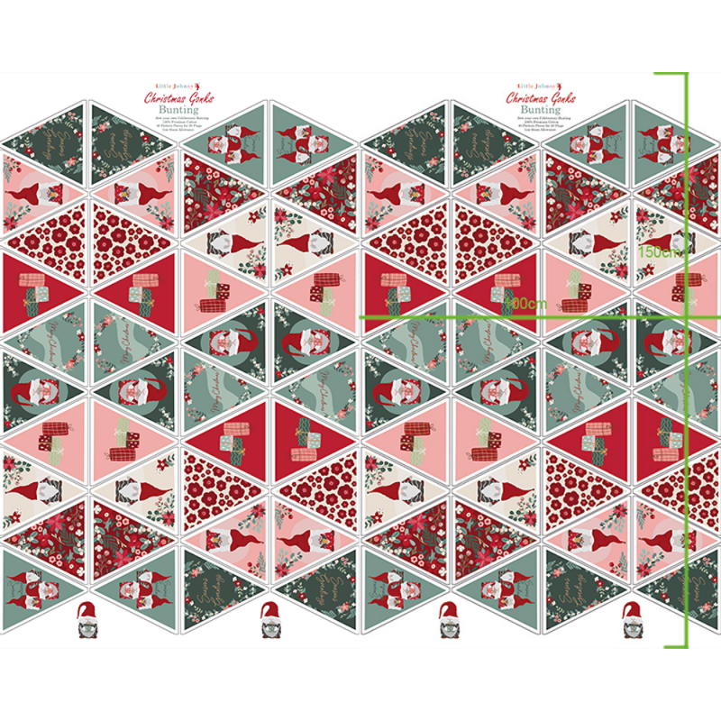 Little Johnny Christmas Gonks Bunting