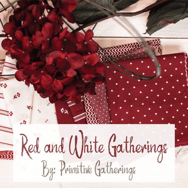 RED AND WHITE GATHERINGS - Layer Cake - Moda Fabric Code LC49190