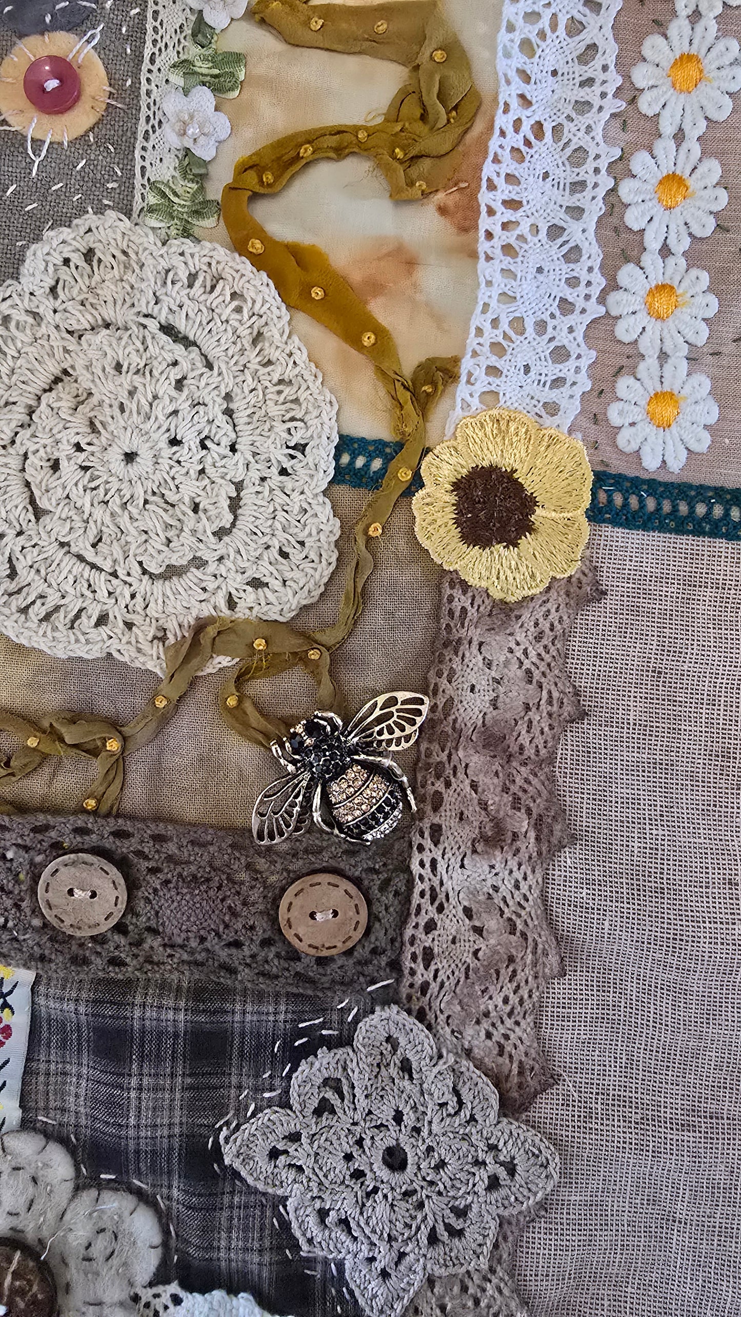 Mindful Meditation - A Slow Stitch Hanging Embroidery Kit by Wendy Mansfield