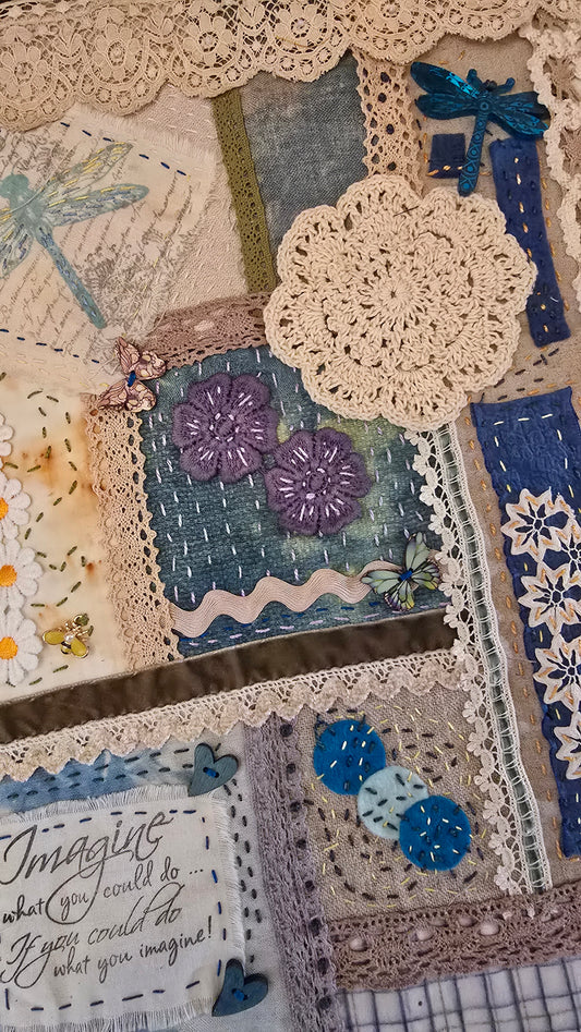 Mindful Meditation - A Slow Stitch Hanging Embroidery Kit by Wendy Mansfield