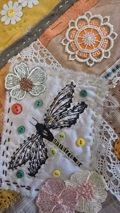 Mindful Meditation - A Slow Stitch Hanging Embroidery Kit by Wendy Mansfield